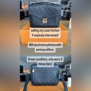 Empreinte Pochette Metis Black Louis Vuitton bag!